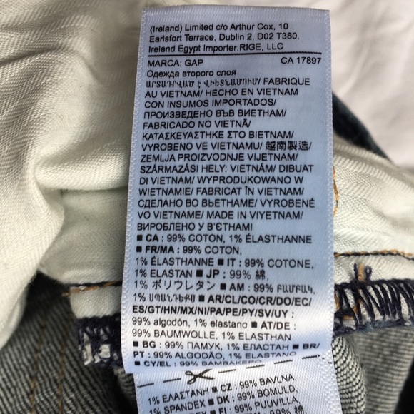 GAP mom jean high rise jeans size 29 dark wash - Picture 15 of 16